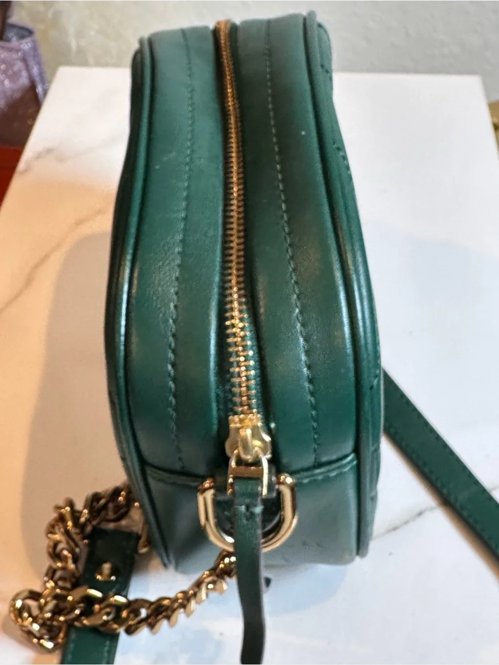 Tory Burch Green Camera Bag